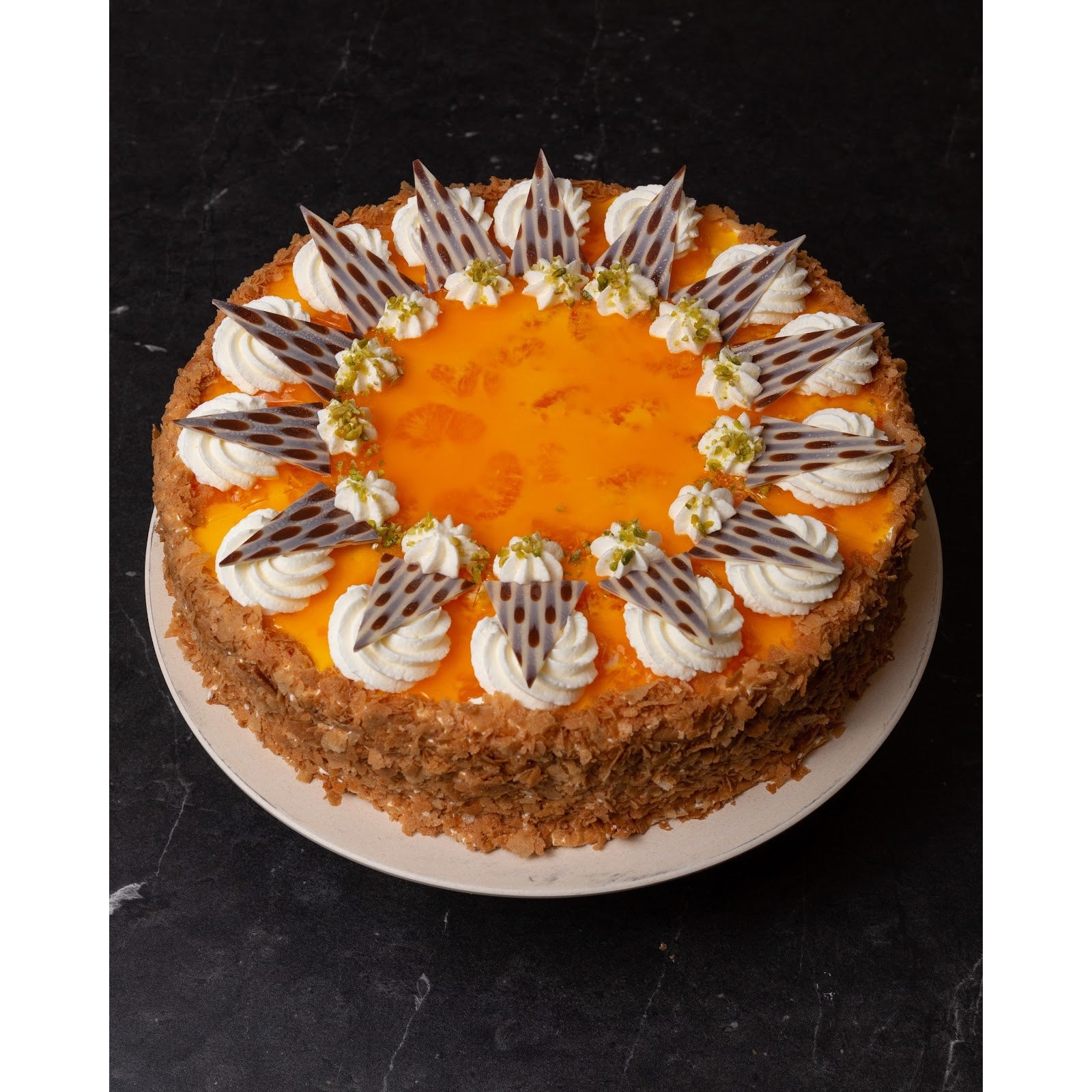 Orangengrieß Sahnetorte